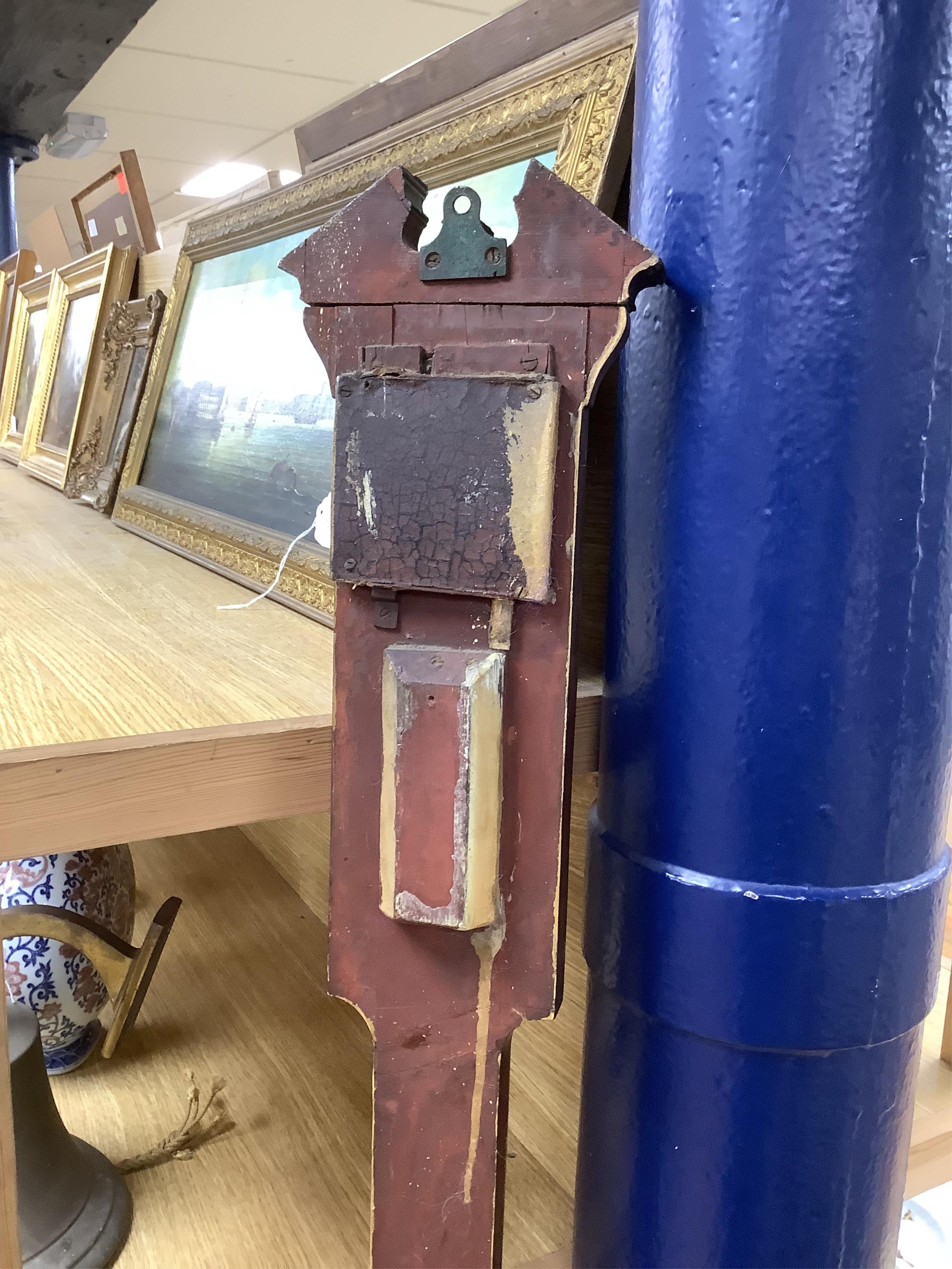 Three 19th century inlaid stick barometers to include one inscribed J. Cetti, London - some damage